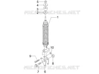 Rear suspension - Shock absorber/s