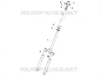 Fork/steering tube - Steering bearing unit