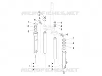 Fork's components (Showa)