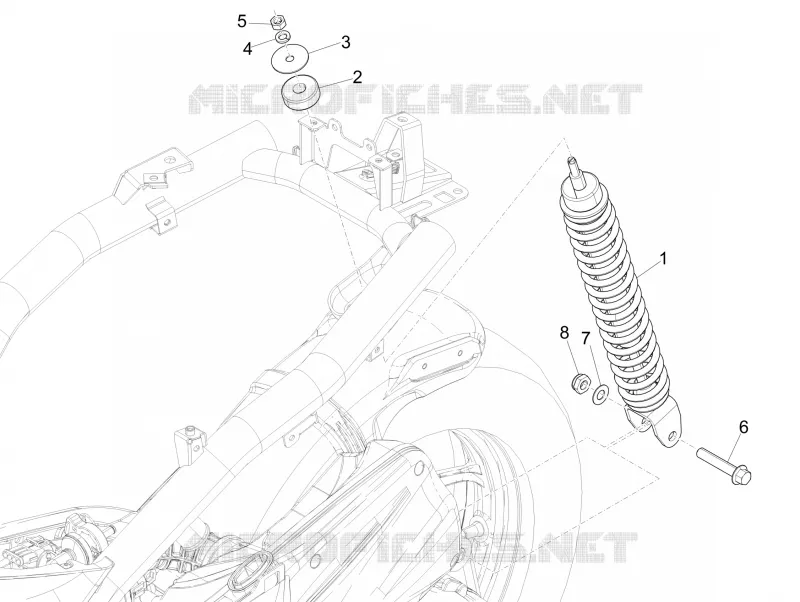 Rear suspension - Shock absorber/s