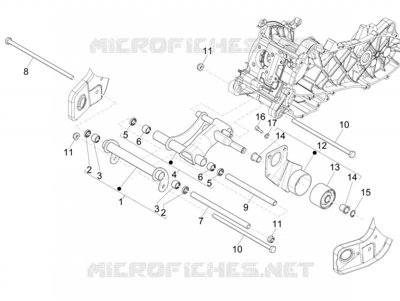 Swinging arm