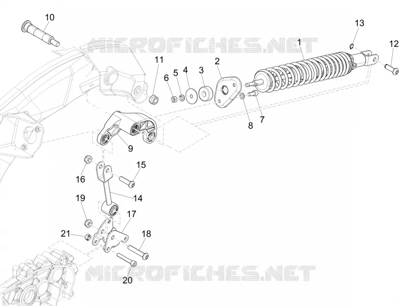 Rear suspension - Shock absorber/s
