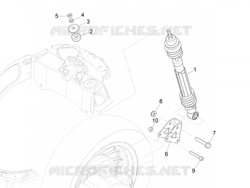 Rear suspension - Shock absorber/s