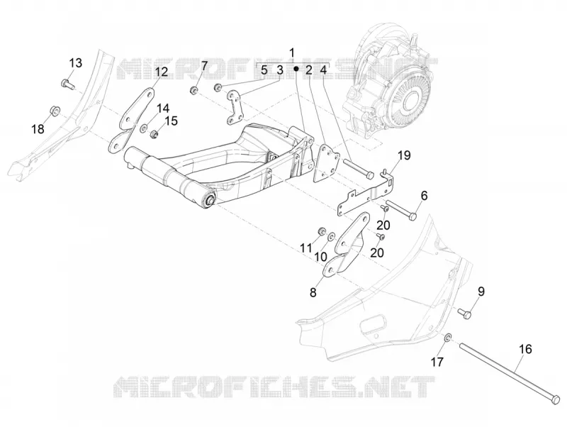 Swinging arm