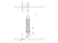 Rear suspension - Shock absorber/s