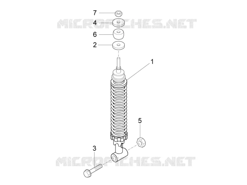 Rear suspension - Shock absorber/s