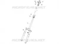 Fork/steering tube - Steering bearing unit
