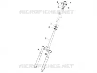 Fork/steering tube - Steering bearing unit