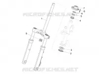 Fork/steering tube - Steering bearing unit