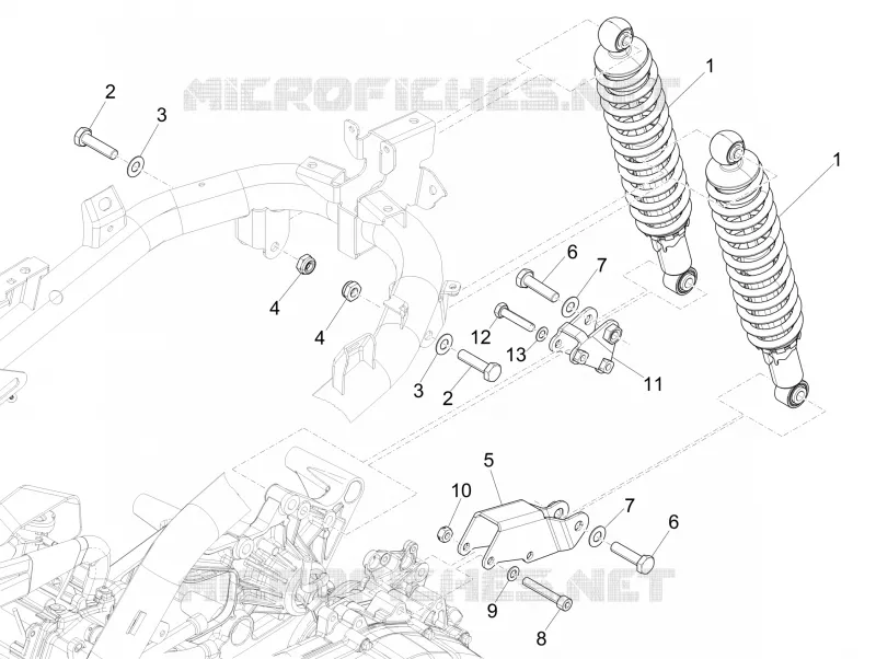 Rear suspension - Shock absorber/s
