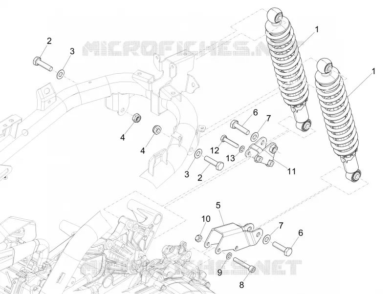 Rear suspension - Shock absorber/s