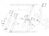 Fork/steering tube - Steering bearing unit