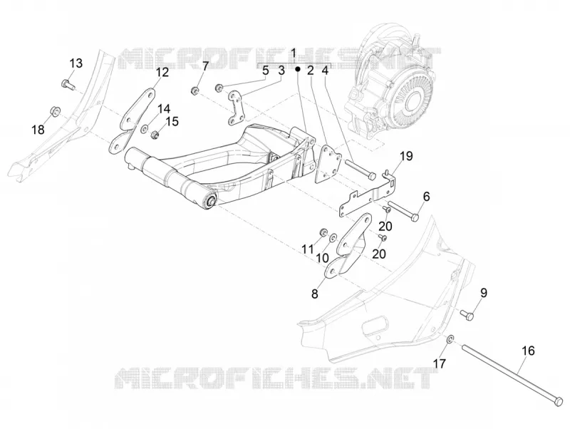 Swinging arm