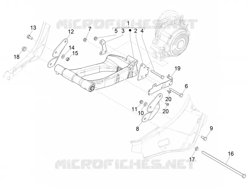 Swinging arm
