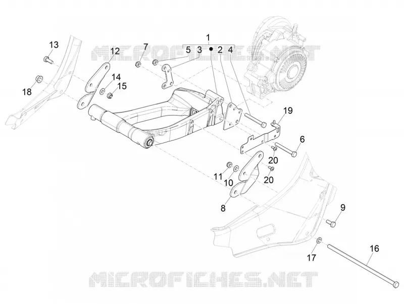 Swinging arm