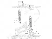 Rear suspension - Shock absorber/s