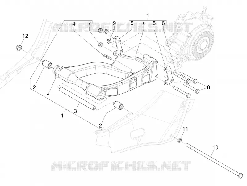 Swinging arm
