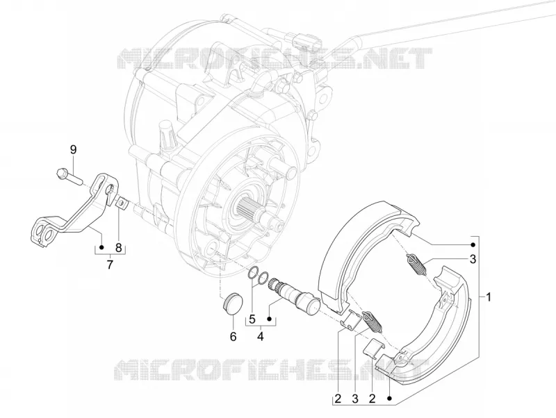 REAR BRAKE - SHOES