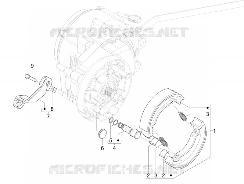 REAR BRAKE - SHOES