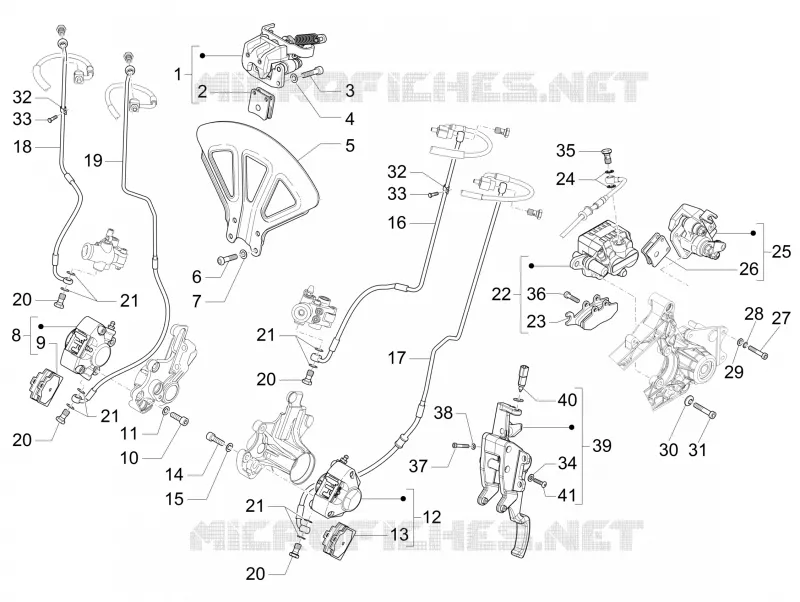 Brakes pipes - Calipers (ABS)