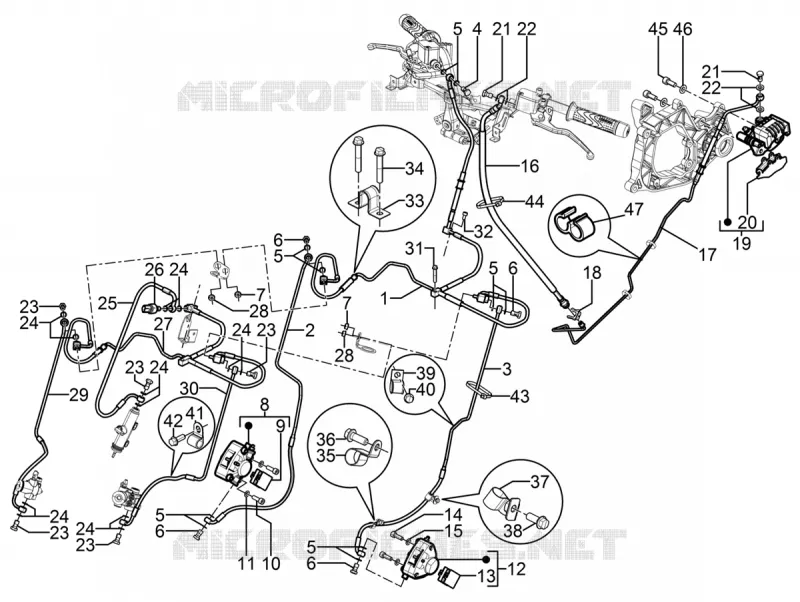 Brakes pipes - Calipers