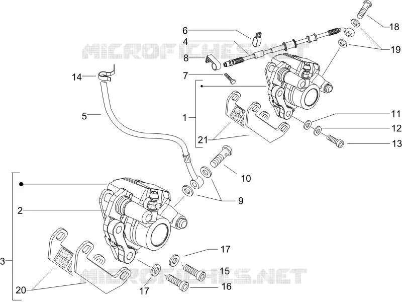 Brakes pipes - Calipers