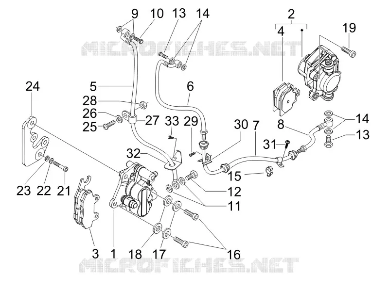 Brakes pipes - Calipers