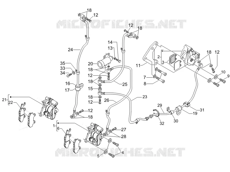 Brakes pipes - Calipers