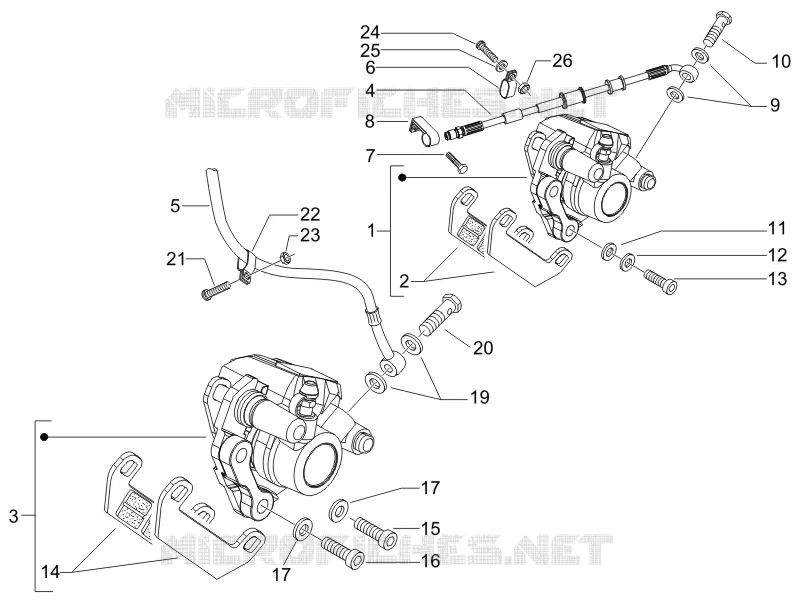 Brakes pipes - Calipers