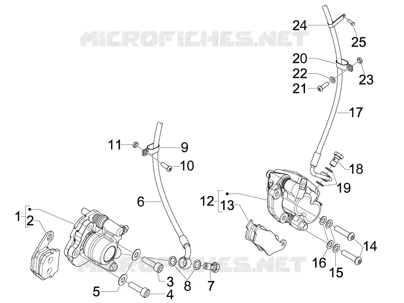 Brakes pipes - Calipers
