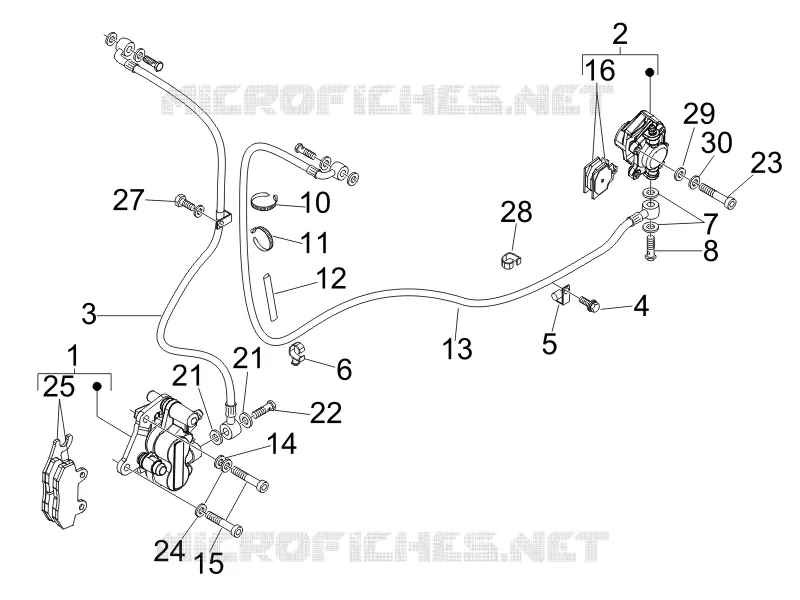 Brakes pipes - Calipers