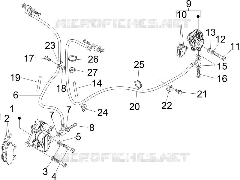 Brakes pipes - Calipers