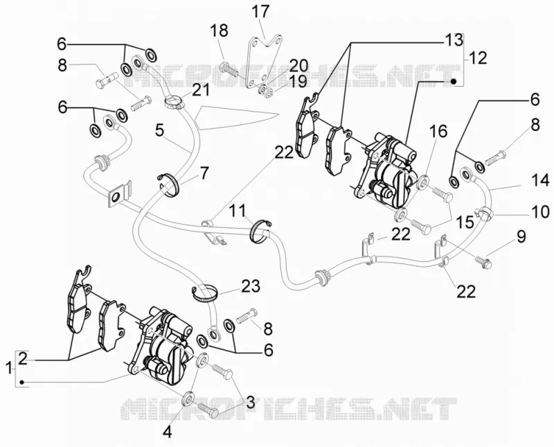 Brakes pipes - Calipers