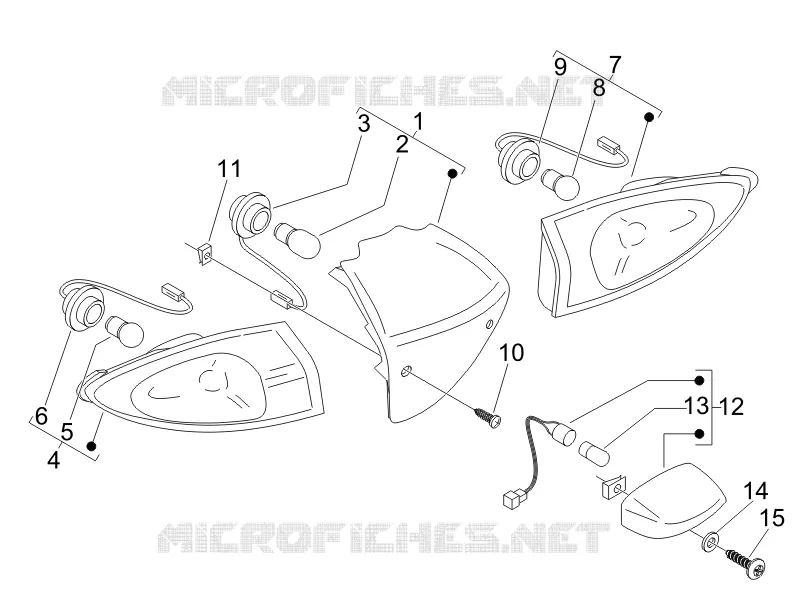 Rear headlamps - Turn signal lamps