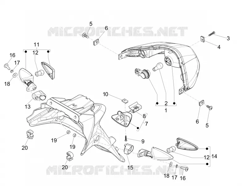 Rear headlamps - Turn signal lamps