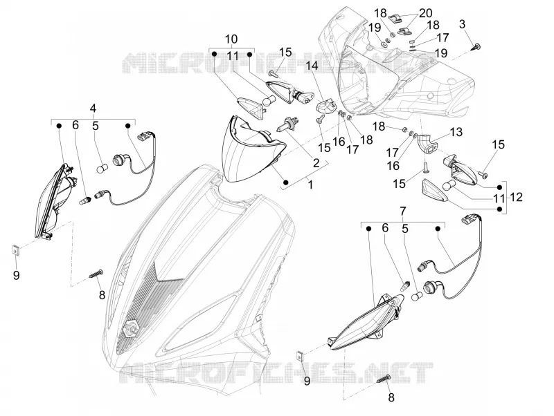 Front headlamps - Turn signal lamps
