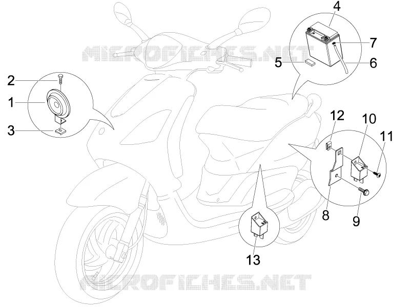 Remote control switches - Battery - Horn