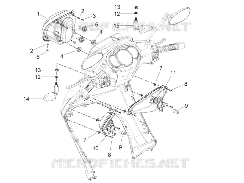 Front headlamps - Turn signal lamps