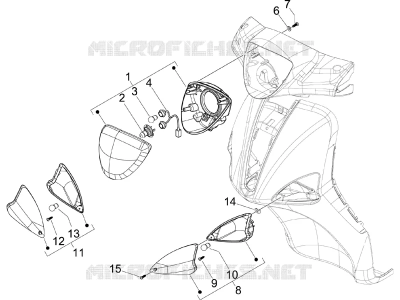 Front headlamps - Turn signal lamps