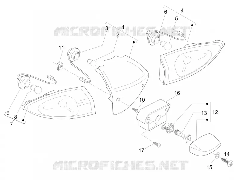 Rear headlamps - Turn signal lamps