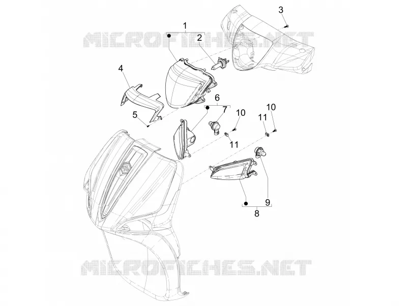 Front headlamps - Turn signal lamps