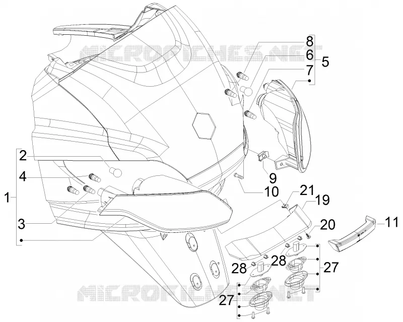 Rear headlamps - Turn signal lamps