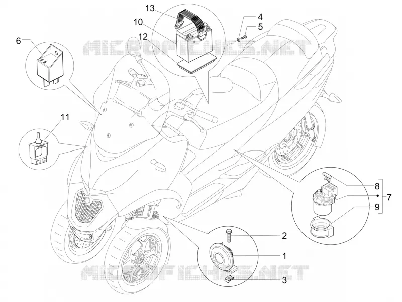 Remote control switches - Battery - Horn