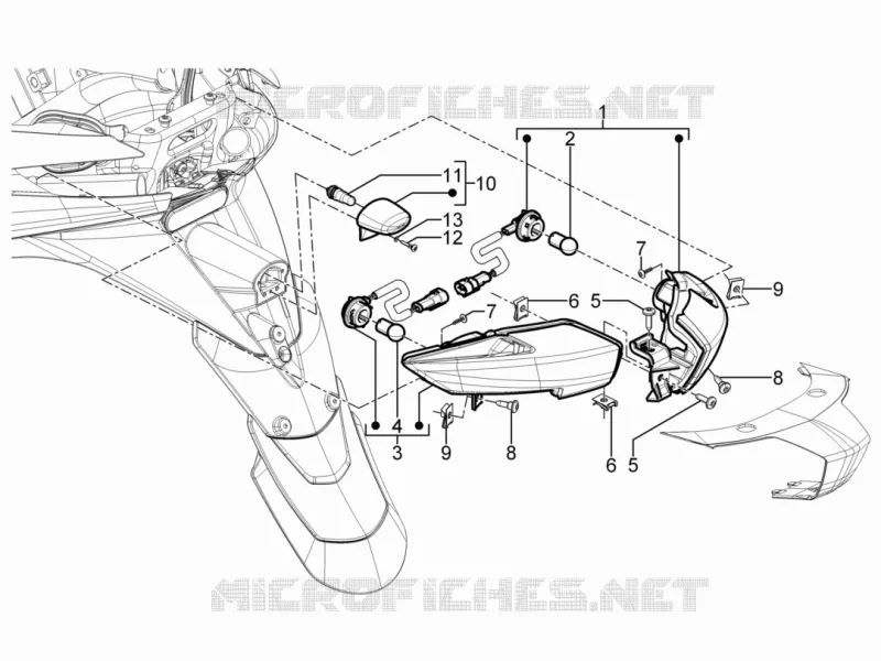 Rear headlamps - Turn signal lamps