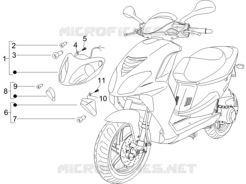 Front headlamps - Turn signal lamps
