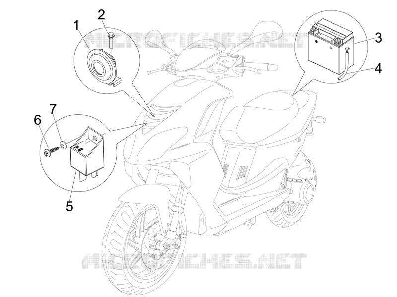 Remote control switches - Battery - Horn