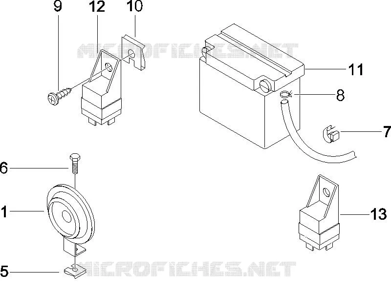 Remote control switches - Battery - Horn