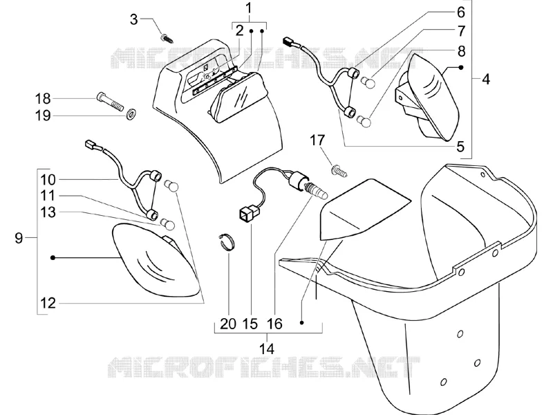 Rear headlamps - Turn signal lamps