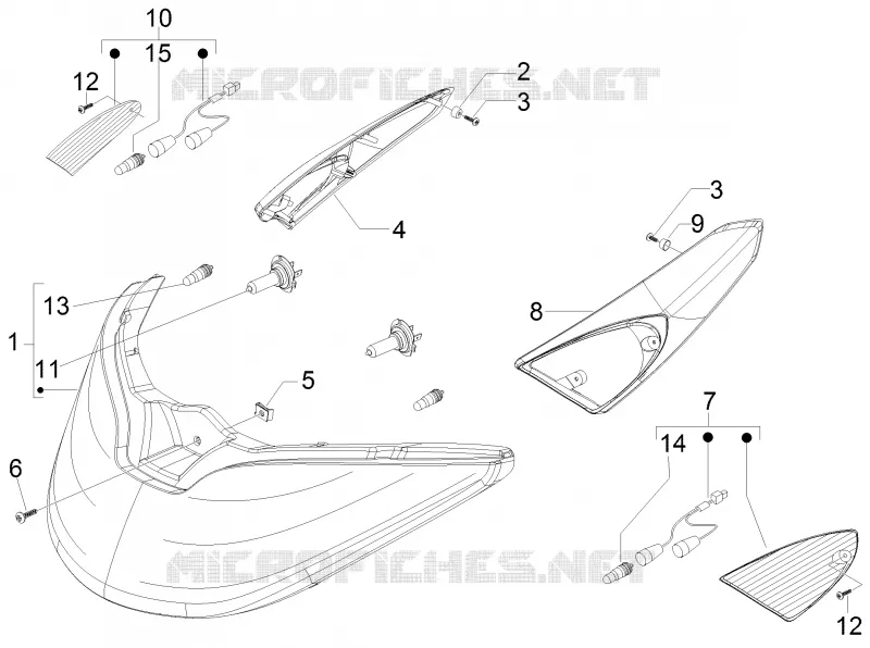 Front headlamps - Turn signal lamps