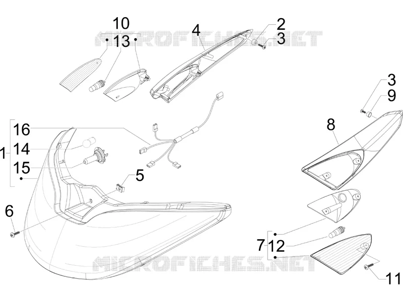 Front headlamps - Turn signal lamps